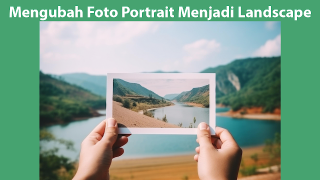 Cara Mengubah Foto Portrait Menjadi Landscape Tanpa Aplikasi