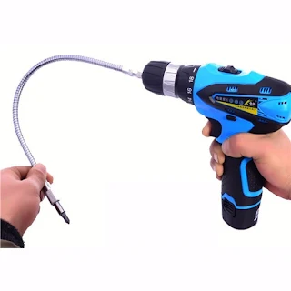 Shaft Extension Screwdriver 1/4 Inch Hex Metal Flexible Bending Bar 400 mm magnetic hown - store