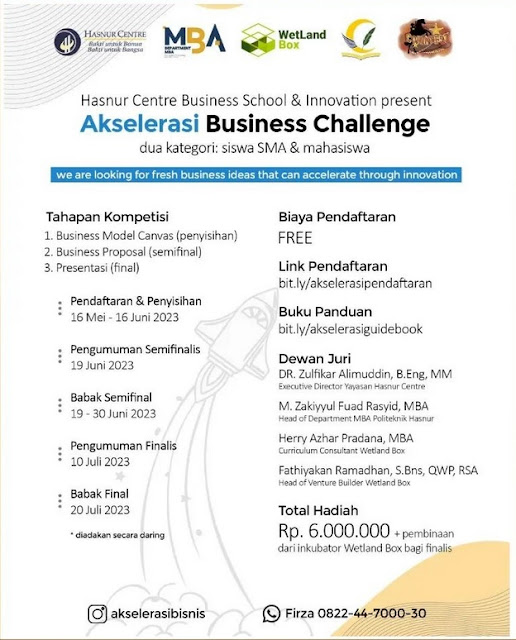 Pendaftaran Akselerasi Business Challenge (ABC) resmi dibuka!