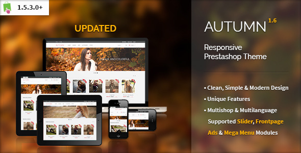 Autumn - Responsive Prestashop Theme - Fashion PrestaShop