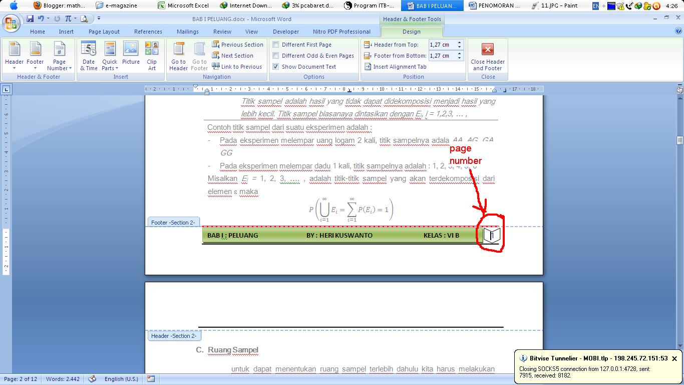 [TUTORIAL] Penomoran Berbeda pada halaman Microsoft Word 