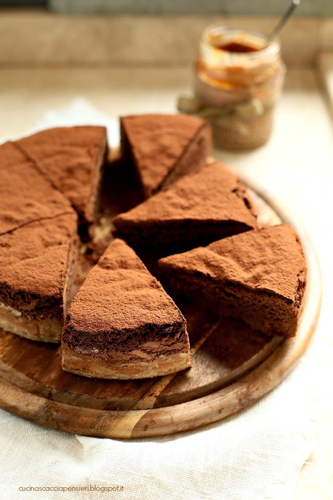 Torta al burro di arachidi e cioccolato