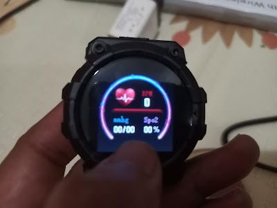 Tampilan Fitur Heart Rate Skmei FD68