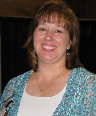 Dee, her first day teaching nationally.  Photo by Lyn Robinson