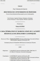 CARACTÉRISATION ET MODIFICATION DE L'ACIDITÉ RÉSIDUELLE DE ZÉOLITHES CATIONIQUES.