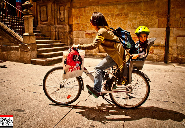 al cole en bici, carril bici , salamanca