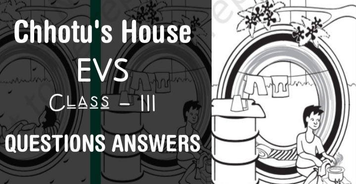 Chhotu's House class 3 EVS chapter 5 Questions Answers