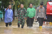 Gerak Cepat TNI Polri dan Pemda HSS Pantau Banjir Sembari Salurkan Bantuan 