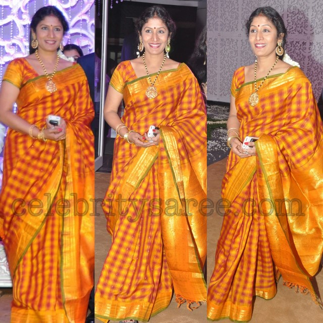 Celebrities in Silk Sarees