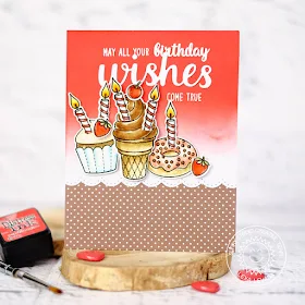 Sunny Studio Stamps: Heartfelt Wishes and Sweet Shoppe Treat Filled Birthday Card by Lexa Levana