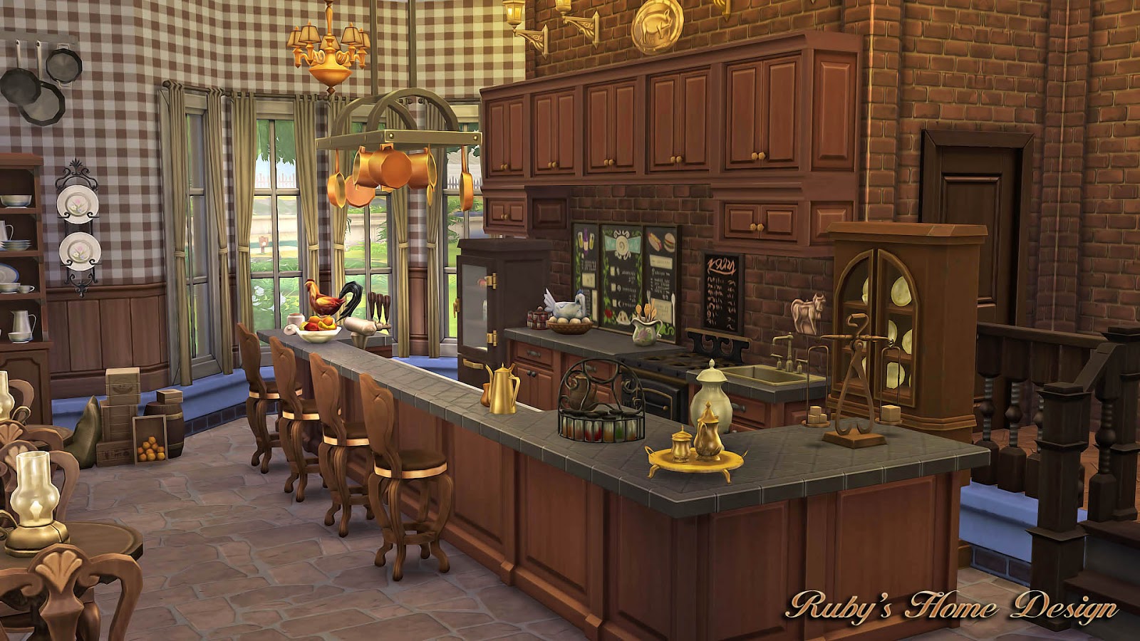 kitchen old sims 4