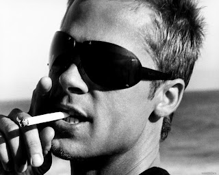 Brad Pitt With Sunglasses Black and White Photography HD Wallpaper