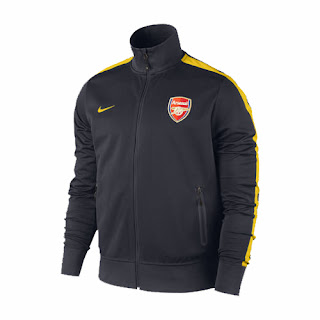 Jaket Grade Ori Nike Arsenal Black 2013/2014