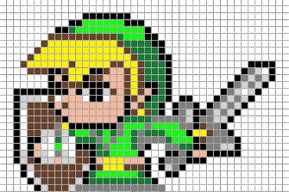 video game pixel art grid pg 32x32 visuel