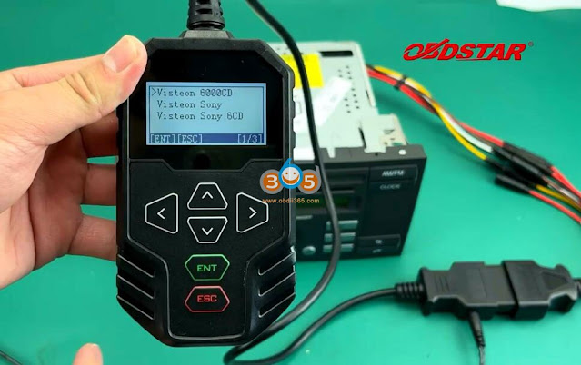 Read Ford TMS470 Radio Code by OBDSTAR MT200 10