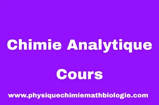 Cours de Chimie analytique PDF