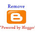 Remove Powered By from Blogger in very Easy Way