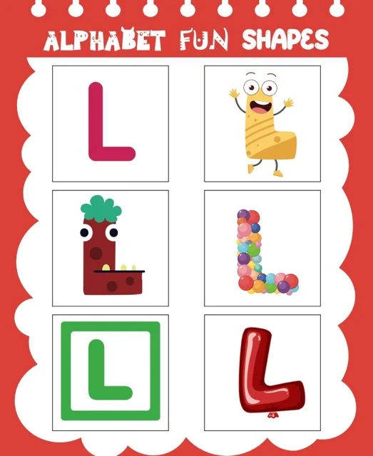 Cursive Tracing Guide for Uppercase L