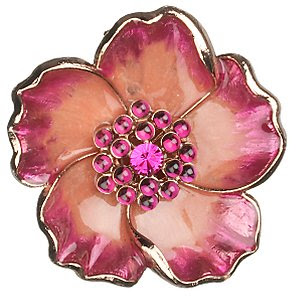 enamel flower brooch, floral brooch, floral jewellery, flower jewellery