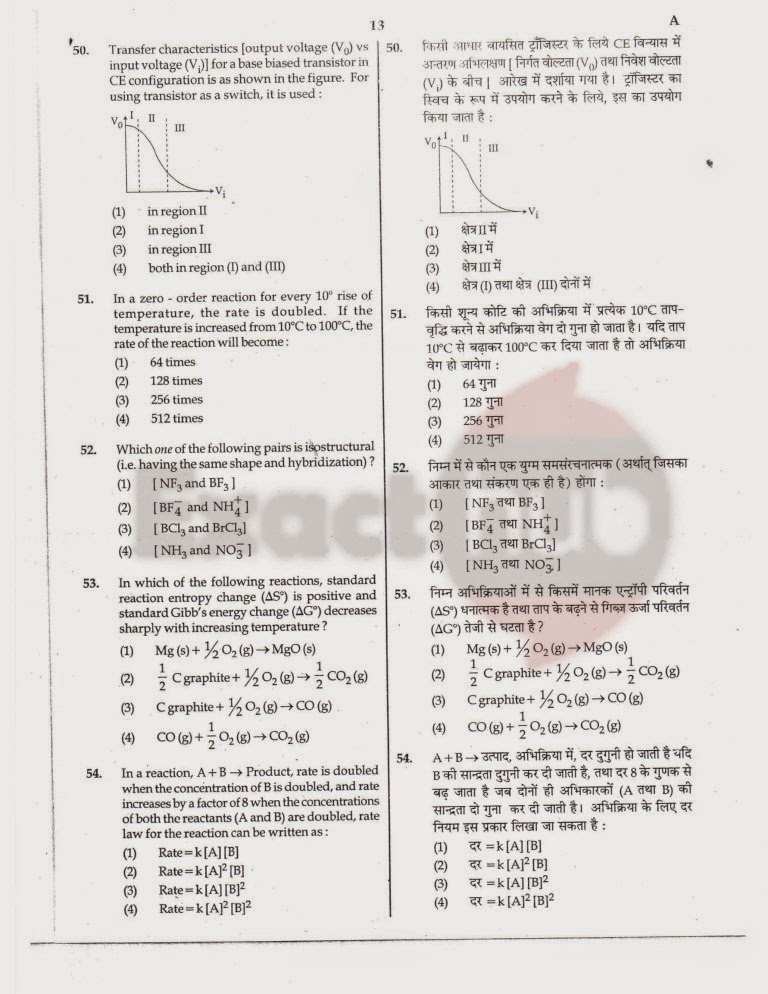 AIPMT 2012 Exam Question Paper Page 13