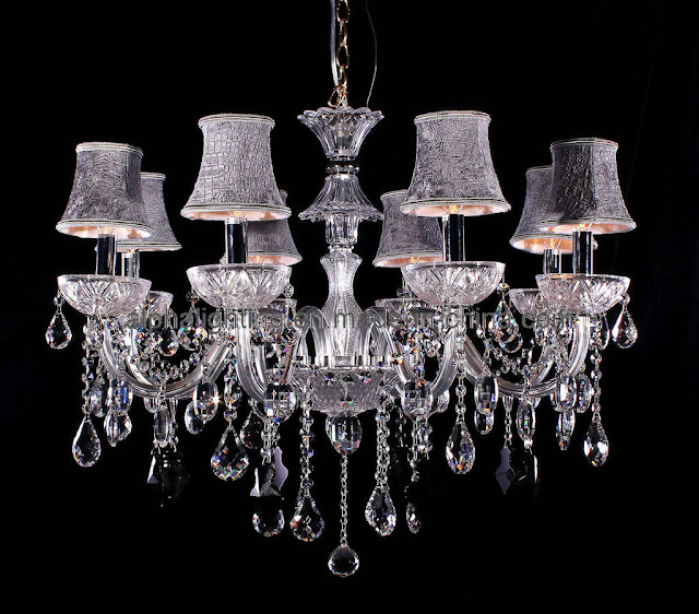 design modern crystal chandelier with shades