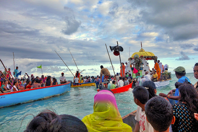 Ratha Yatra Festival on the Water Mahebourg, Mauritius--13 December 2015