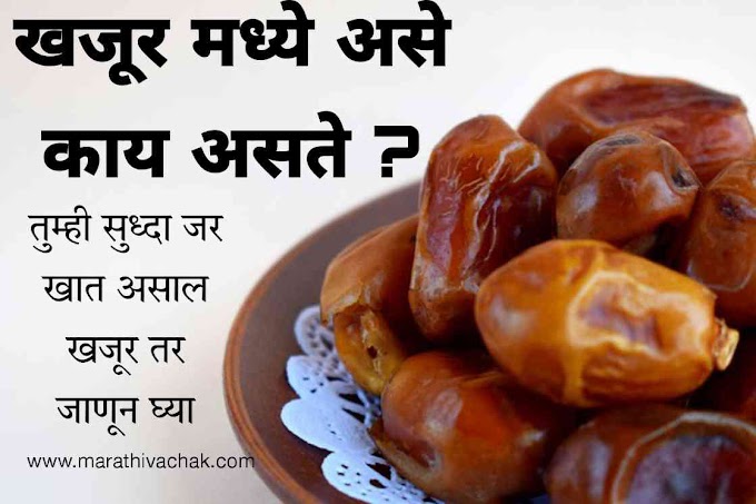 माहीत आहे का १२ खजूर खाण्याचे फायदे मराठी | माहिती, नुकसान, तोटे, कसे खावे | dates benefits in marathi