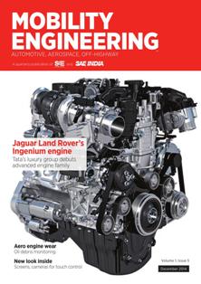 Mobility Engineering 2014-04 - December 2014 | TRUE PDF | Mensile | Professionisti | Meccanica | Progettazione | Automobili | Tecnologia
Reach one of the largest global Automotive Industries.
The quarterly edition reaches 10,000 subscribers throughout India.
Each issue covers key technical advancements, including alternative fuel, safety, and electrification, as well as features on automotive, aerospace, and off-highway.
India's automotive industry is the sixth the largest in the world, with an annual production of almost 4 million passenger cars and commercial vehicles. Exports have consistently grown to $4.5 billion as a result of India's strong engineering base and expertise in manufacturing fuel-efficient and low-cost vehicles.