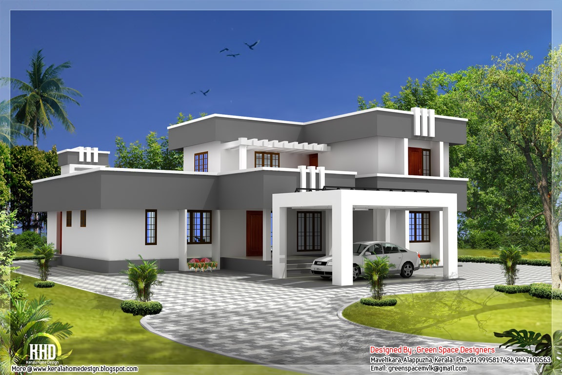 Flat Roof House Plans Designs