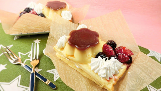 盛り付け簡単！プリンアラモードスポンジケーキの作り方