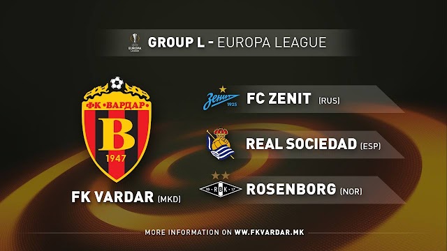 UEFA Europa League: Vardar Skopje gegen Zenit, Rosenborg und Real Sociedad 