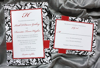 Damask Wedding Invitations