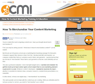 How To Merchandise Your Content Marketing