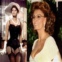 Sophia Loren, ontem e hoje.