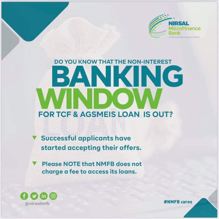 Successful Applicants for the newly launched Non-interest Banking window for TCF & AGSMEIS have started accepting their offers