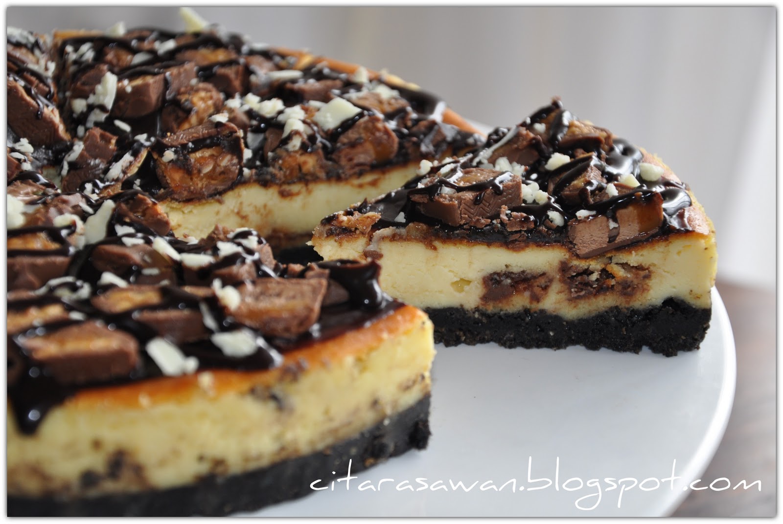 Snickers Cheesecake ~ Blog Kakwan