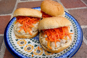 plate of Pickled Pork and White Bean Sliders