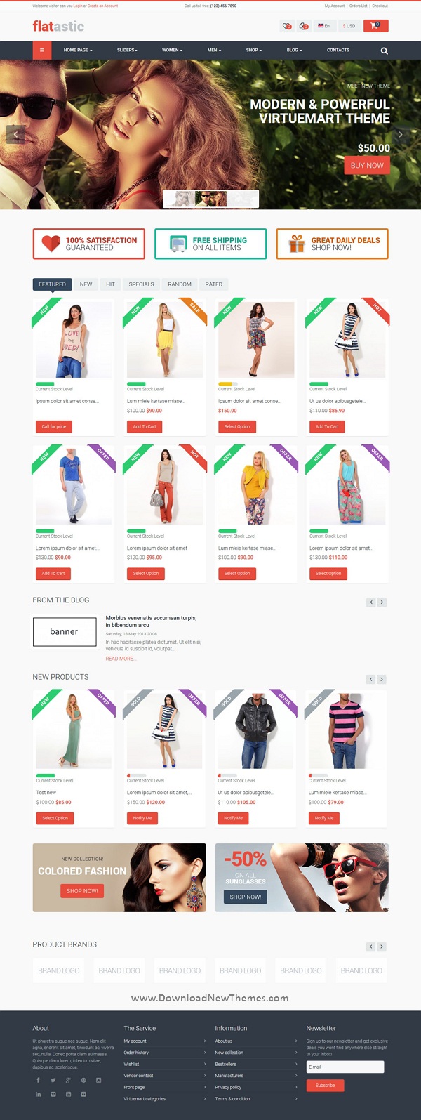 Responsive Multipurpose VirtueMart Theme 