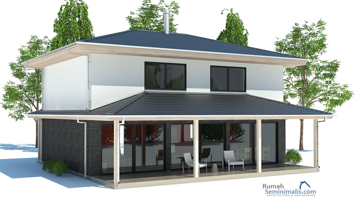 Denah Model Desain Gambar Rumah Minimalis Idaman Modern Tipe 80