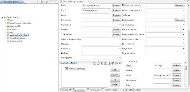 Add Activity to Android Project using Eclipse