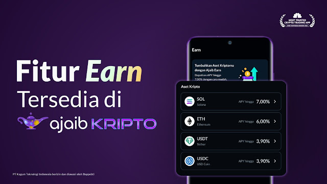 Fitur Earn Ajaib Kripto