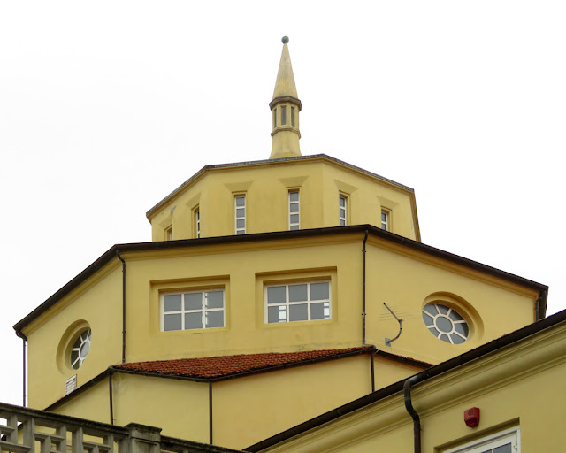 The octagonal dome of the hospital canteen, Via Gramsci, Livorno