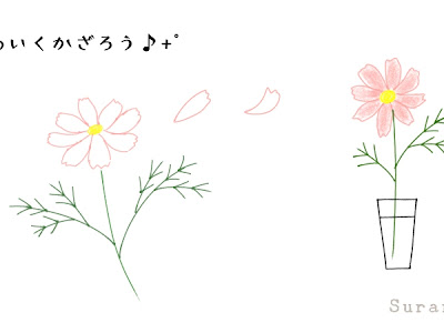 √画像をダウンロード コスモス イラスト 簡単 書き方 327570-コスモス イラスト 簡単 書き方