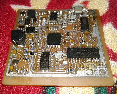 home made oscilloscope PCB