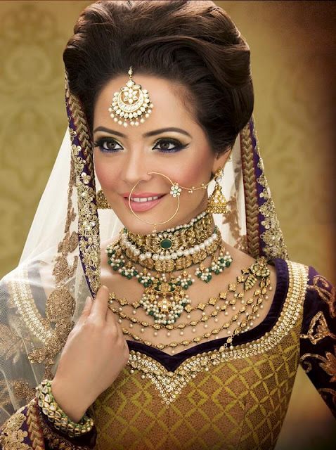 Find this Pin and more on Fashion Jewellery. Stylish Bridal Nose Pin Jhumar For Bride