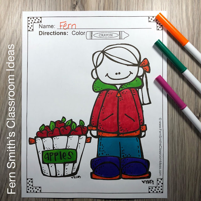 Click Here to Download This Apples Coloring Pages AND Apples Craft Resource For Your Classroom Today!