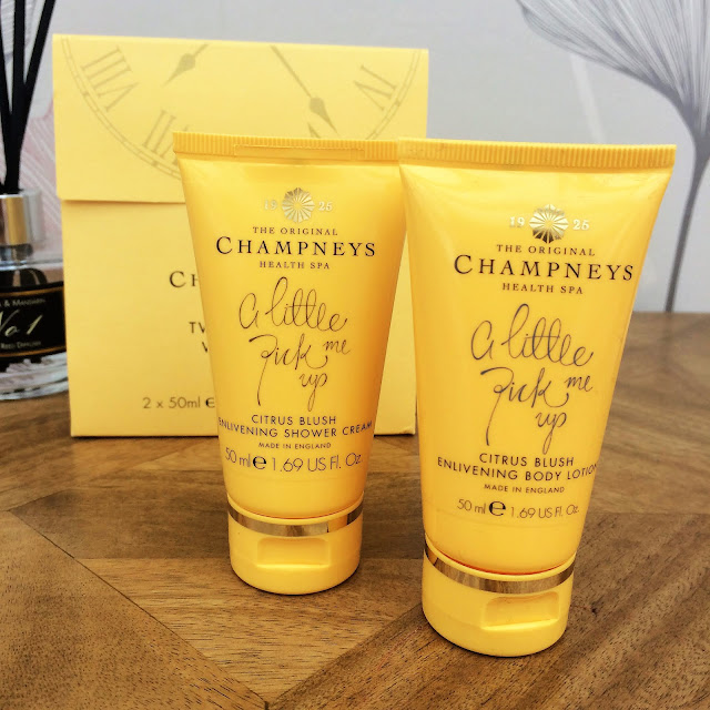 New Champneys shower cream and body lotion set