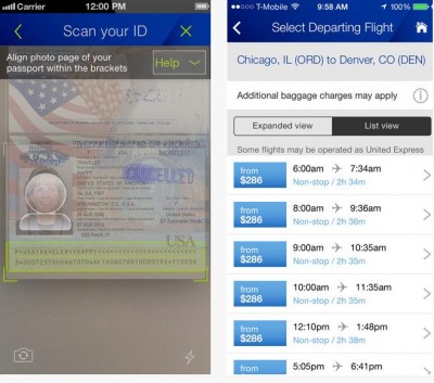 United Airlines Tambahkan Aplikasi Mobile Pemindaian Paspor