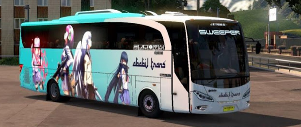 Livery Angel Beast bus ets2 indonesia
