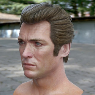 3d model Clint Eastwood head v2